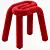 Bold Orange Mustache Stool: Vibrant and Versatile! 3D model small image 1