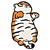 Tiger Cub Cartoon Rug | AliExpress 3D model small image 1