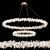 Lorenza Double Crystal Pendant Chandelier 3D model small image 1