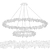 Lorenza Double Crystal Pendant Chandelier 3D model small image 2