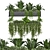 Metal Box Hanging Plants - Set 179 3D model small image 4