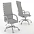 Homall Ribbed Executive Office Chair 3D model small image 3