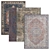 Elegant Vintage Rugs 3D model small image 1