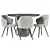 Contemporary Minotti Leslie Dining Set 3D model small image 3