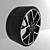 Silk Matte Black Y-Spoke BMW Rim Set 3D model small image 1