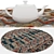 Round Rugs Set | 6 Unique Designs 3D model small image 4