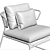 Lisa Lounge Club: Modern Chic Seating 3D model small image 4