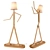 Wooden Mans Children's Floor Lamp 3D model small image 2