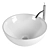 Elegant Roca Bol Countertop Basin 3D model small image 1