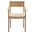 Jysk Vadehavet Oak Dining Chair, Elegant and Ergonomic 3D model small image 3