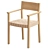 Jysk Vadehavet Oak Dining Chair, Elegant and Ergonomic 3D model small image 5