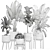 Tropical Plant Assortment with Exotic Beauties 3D model small image 7