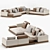 Modular Connery Sofa: Stylish and Versatile Seating Solution 3D model small image 2