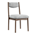 Elegant Vaquero Dining Chair 3D model small image 2