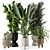 Ferm Living Bau Pot Large - Set 411: Indoor Greenery Bliss 3D model small image 1