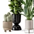 Ferm Living Bau Pot Large - Set 411: Indoor Greenery Bliss 3D model small image 3