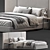 Restoration Hardware Modena 3D Bed 3D model small image 1