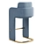 Sleek and Stylish ODISSEIA Barstool 3D model small image 2