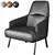 Sleek Mono Armchair 3D model small image 2