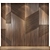 Natural Wood and Metal Wall Panel: 3ds Max 2013 + OBJ-VRay 3D model small image 1