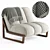 Théodore Armchair - Chamonix Elegance 3D model small image 1