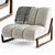 Théodore Armchair - Chamonix Elegance 3D model small image 2