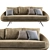 Luxury Roma Sofa: Modern Stylish Design 3D model small image 2
