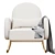 Modern Compass Rocker Chair 3D model small image 2