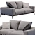 Flexform Gregory Sofa: Stylish and Functional 3D model small image 3