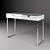 White Painted Dressing Table Console 3D model small image 2