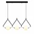 Modern Multi-Head LED Chandelier 3D model small image 2