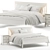 Elegant IKEA Idanas Bed Set 3D model small image 1