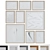 Title: Modern Abstract Picture Frame Set 3D model small image 1