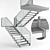 Modern Interior Stair 09: Stylish and Functional 3D model small image 13