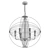 Ethereal Glass Cicles Chandelier 3D model small image 2