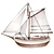 Seafaring Glow: Ship Night Light 3D model small image 2