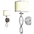 Elegant Lampshade Sconce 3D model small image 2
