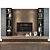 Modern TV Wall Shelf | Set 190 3D model small image 1