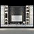 Modern TV Wall Shelf | Set 190 3D model small image 2