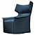 Elegant Santa Monica Armchair 3D model small image 3