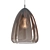 Elegant Smoked Glass Pendant Light 3D model small image 1