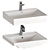 Clever Basin Set with Mixers 3D model small image 1