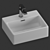 Clever Washbasin Set with 3 Mixers 3D model small image 3