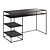 La Redoute Hiba Metal Writing Desk 3D model small image 1