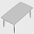 Hugo Dining Table: Customizable Sizes & Finishes 3D model small image 3