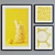 Modern Lemonade Picture Frame Set 3D model small image 2