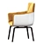 Contemporary Italian Husk Small Armchair 3D model small image 4