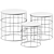 Modern 3-Piece Reton Coffee Set 3D model small image 2