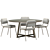 Sophisticated Dining Set by Connubia 3D model small image 2