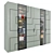 Modern Kanzasi Wardrobe: Customizable & Spacious 3D model small image 2